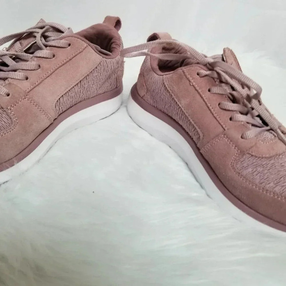 Vionic Remi Comfort Sneakers Side Zipper Mauve Pink 7.5 - Picture 4 of 10